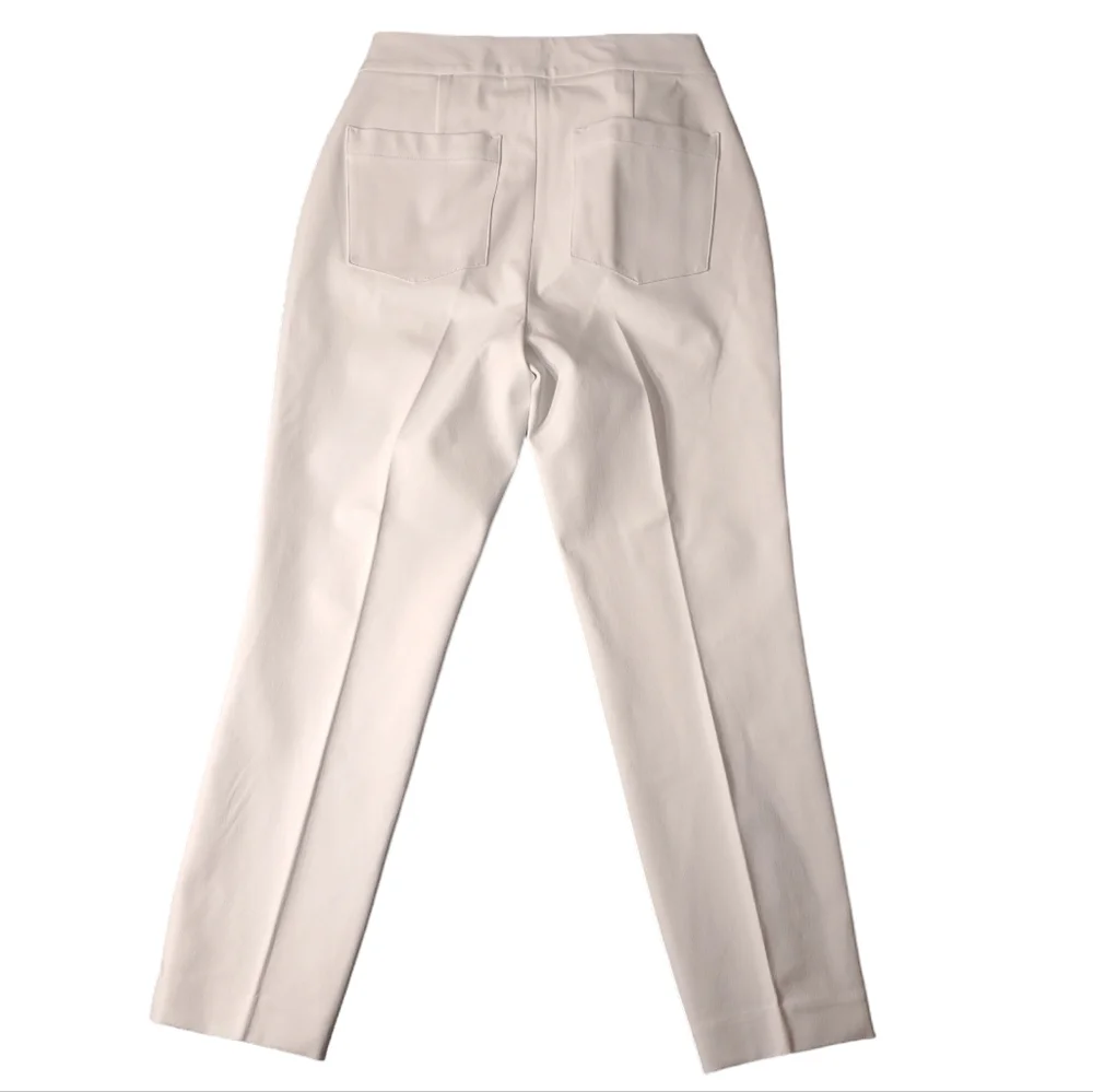 SPANX Women's Slim Straight Pants Classic White Size S Petite 20372Q Grey Lining - Picture 4 of 16